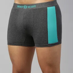 Dixcy Scott Maximus Charcoal Melange & Wine Regular Fit Trunks - Pack Of 2 image 2