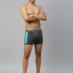 Dixcy Scott Maximus Charcoal Melange & Wine Regular Fit Trunks - Pack Of 2 image 5