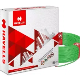 Havells Life Line Plus 95 Sq.mm 1 Core Flame Retardant HRFR Industrial Cable Green, 90 m-image-90