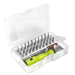 LOTA 32-in-1 Precision Magnetic Screwdriver Set Ergonomic Handle with Magnetic Tips, MST-1658-LT-12