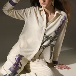 Vero Moda Off White Printed Shirt-image-29