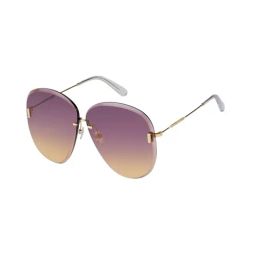 Marc Jacobs Grey Pilot UV Protected Sunglasses for Women-picture-48