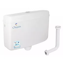 Cliquin Wall Mount PVC Premium Flushing Cistern Complete Set with 10 L Flush Tank, CS-107-image-54