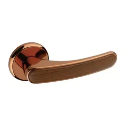 Europa Mortise Handle Zinc Rose Gold & Walnut Wood Finish, GMHZR673-image-32
