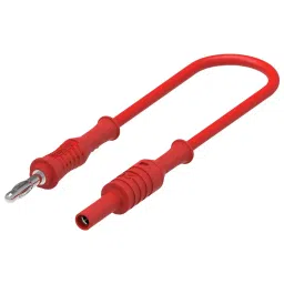 MULTICOMP PRO Banana Test Leads 4MM BANANA PLUG-JACK, RED, 250MM, 76-099-12