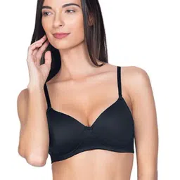 Amante Black Non Wired Padded T-Shirt Bra-picture-22
