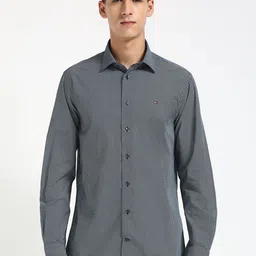 Tommy Hilfiger Men Spread Collar Micro Ditsy Printed Cotton Casual Shirt-picture-38