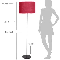 Devansh Pink Cylindrical FloorLamps-27
