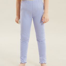 Kookie Kids Full Length Solid Color Leggings - Purple-image-23