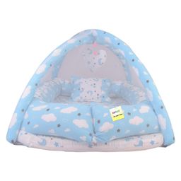 Kwitchy Baby Bedding for New Born Luxury Memory Foam Mattress Sleeping Bed (0-12 Months) Blue-3