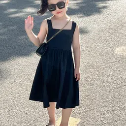 LULU & SKY Girls Square Neck Fit & Flare Dress-image-54