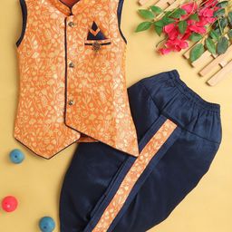 BAESD Boys Floral Regular Kurta with Dhoti Pants-52