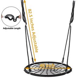 Hop N Play 40 inches Round  Rope Net Web Nest Swing Indoor & Outdoor for Kids image 3
