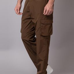 YHA Men Brown Polyester Track Pants-image-47