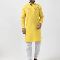 DEVOILER Men Ethnic Motifs Printed Kurta-image-68