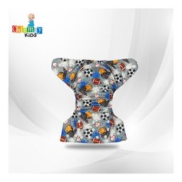 chinmay kids Chinmay Cute Prints Freesize Reusable Washable Adjustable Snap Buttons Cloth Diaper With Wet Free Insert Pads Set Of 2 (Color & Print May Vary) image 5