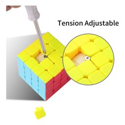 Sanjary 4x4 Speed Cube Smooth and Stickerless Multicolor image 5