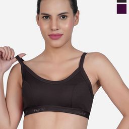 SHYAM SONS FLAIR Pack Of 2 Full Coverage Non Padded Workout Bra-38