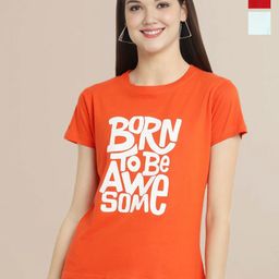 Metronaut Women Set of 3 Printed T-shirts-image-44