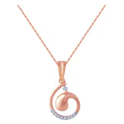 P.C. Chandra Jewellers 14 kt Gold & Diamond Pendant without Chain-image-29