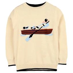 Cherry Crumble By Nitt Hyman Kids Cream Embroidered Sweater-picture-21