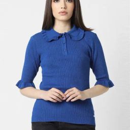 Van Heusen Blue Regular Fit Top-image-35