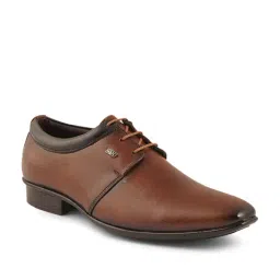 ID Men's Tan Derby Shoes-picture-22