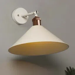 Homesake White Edison Barn Cone Shade Wall Lamp - Set of 1-picture-48
