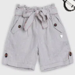 Blue Giraffe Kids Beige Shorts-image-99