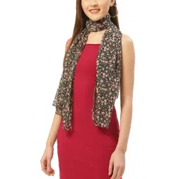 Trend Arrest Black Floral Print Scarf-picture-12