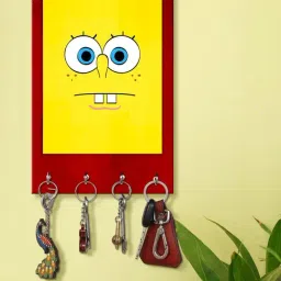 999Store Yellow & Red MDF  Key Holder - Set of 1-picture-38