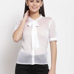 Style Quotient White Self Design Shirt-picture-19