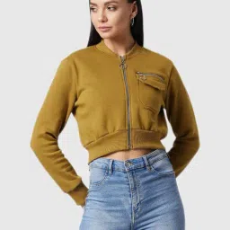 DOLCE CRUDO Olive Relaxed Fit Jacket-image-0