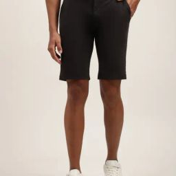 Lindbergh Black Regular Fit Shorts-image-71