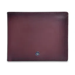 United Colors of Benetton Wine Sligo Leather Bi-Fold Wallet-picture-28