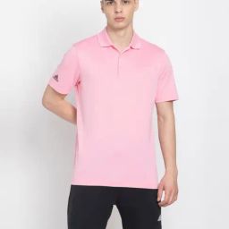 Adidas Pink Regular Fit Sports Polo-image-67