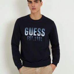 Guess Blue Regular Fit Print Sweatshirt-image-34