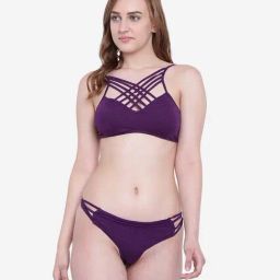 La Intimo Purple Seaoath Bikini Bra and Panty-image-54