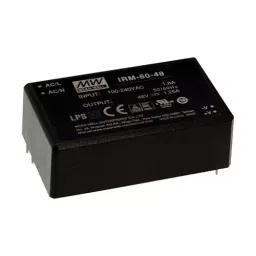 Mean Well POWER SUPPLY, AC-DC, 12V, 5A, IRM-60-12-9