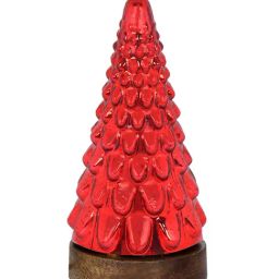 Homesake Red Glass Table Lamp Centerpiece-21