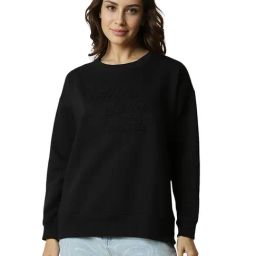 Allen Solly Black Regular fit Embossed Sweatshirts-picture-15