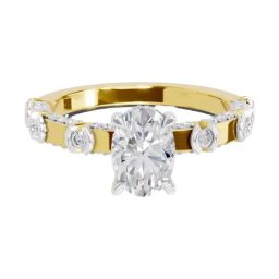 Sparkles Lab Grown Diamond 14k (585) Yellow Gold Ring for Women-picture-20
