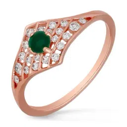 Malabar Gold and Diamonds 18k IGI Certified Diamond Rose Gold Ring for Women-picture-19
