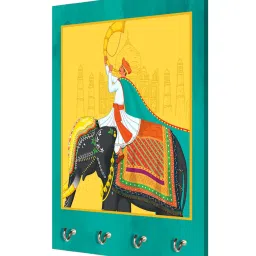 999Store Yellow & Green MDF  Key Holder - Set of 1 image 3