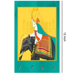 999Store Yellow & Green MDF  Key Holder - Set of 1 image 4