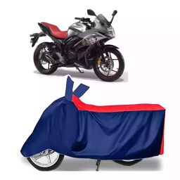 Auto Pearl Two Wheeler Cover with Bag for Suzuki Gixxer Special Edition BS6, Red & Blue-image-46