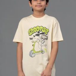 Red Tape Kids Unisex Yellow Cotton Printed T-Shirt-14