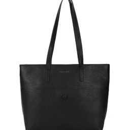 Fastrack Power Play Black Textured Large Laptop Tote-30