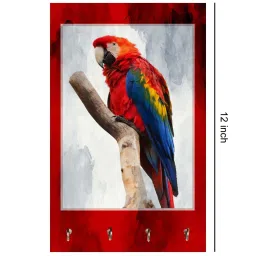 999Store Red & Grey MDF  Key Holder - Set of 1 image 4