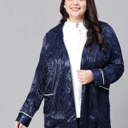 Oxolloxo Navy Printed Blazer-picture-45